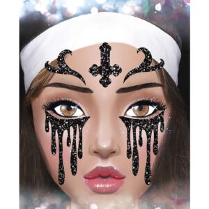 PEGATINAS MONJA GLITTER FACE 20X20 CM