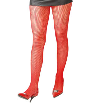 PANTYS REJILLA PEQUEÑA ROJO