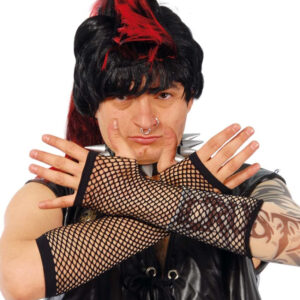 GUANTES MALLA NEGRO 20 CMS.