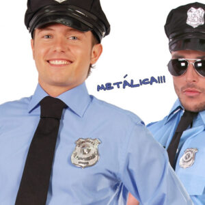 PLACA POLICIA METALICA 6 CMS.