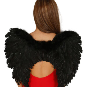 ALAS PLUMAS NEGRAS 50 CM