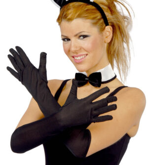 GUANTES NEGROS LARGOS 40 CMS.