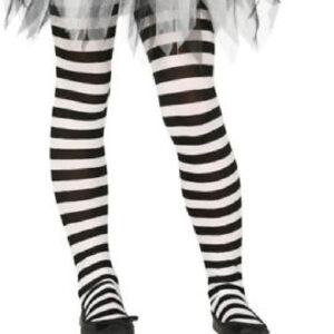 PANTYS BLANCAS CON RAYAS INFANTILES 3-6 AÑOS