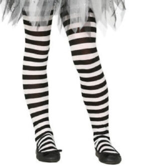 PANTYS BLANCAS CON RAYAS INFANTILES 3-6 AÑOS