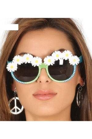 GAFAS VERDES CON MARGARITAS