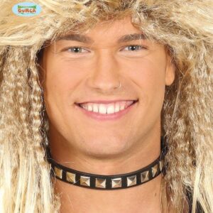 COLLAR PUNK NEGRO 44 CMS.