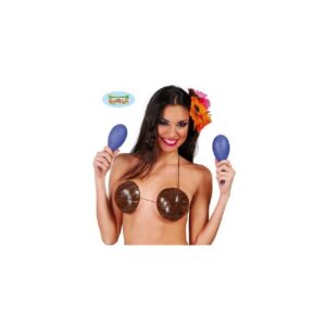 PAR DE MARACAS MORADAS  19 CMS.