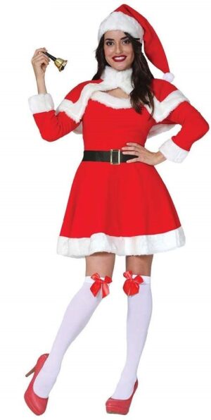DISFRAZ DE MAMA NOEL MANGA LARGA ADULTO T.M