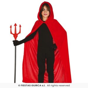 CAPA ROJA TERCIPELO CAPUCHA 100 CMS.