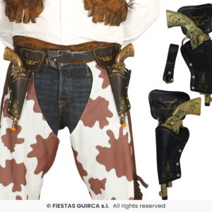 CARTUCHERA DOBLE CON PISTOLAS DE 29 CMS