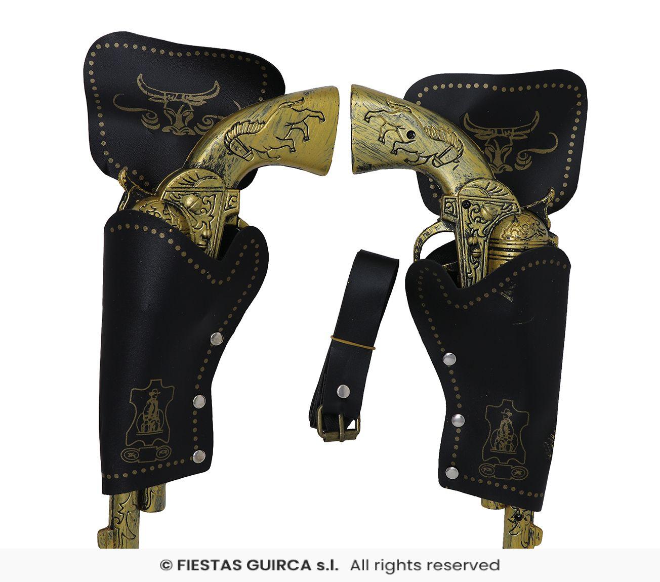 CARTUCHERA DOBLE CON PISTOLAS DE 29 CMS - Imagen 2