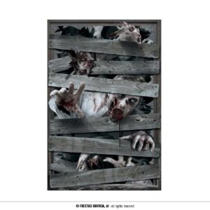 DECORACION WINDOW ZOMBIES 80X120 CMS