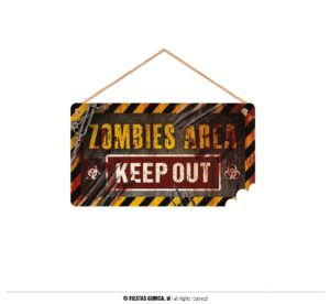 LETRERO "KEEP OUT", 35X20 CMS. MADERA