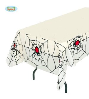 MANTEL PLASTICO TELARAÑAS 135X270 CM