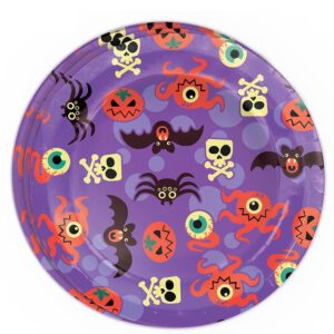 BOLSA 8 PLATOS 23 CMS HALOWEEN LILA