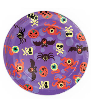 BOLSA 8 PLATOS 23 CMS HALOWEEN LILA