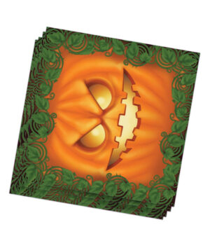 BOLSA 20 SERVILLETAS 33X33CMS CALABAZA HALLOWEEN