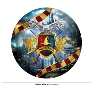 PAQUETE 6 PLATOS MAGIC SCHOOL HARRY POTTER 23 CM