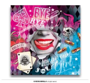 PAQUETE 12 SERVILLETAS DANGEROUS HARLEY QUINN 33CM
