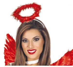 DIADEMA AUREOLA ANGEL ROJA