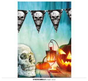 GALLARDETE CALAVERAS 300 CMS GUIRNALDA