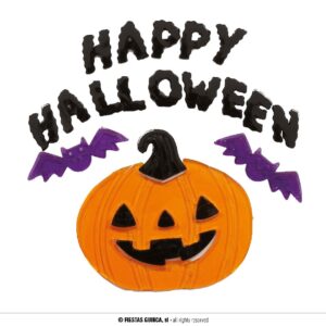 DECORACION GEL "HAPPY HALLOWEEN", 20X25 CMS.