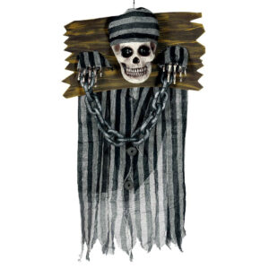 DECORACION COLGANTE PRISIONERO 80 CM LUZ Y SON.
