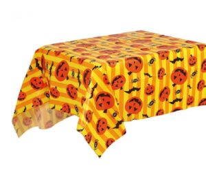 MANTEL HALLOWEEN AMARILLO/NARANJA 130 X 175 CMS.