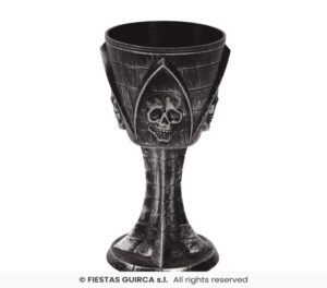 CALIZ CON CALAVERA 19 CMS.