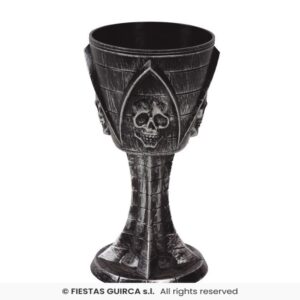 CALIZ CON CALAVERA 19 CMS.