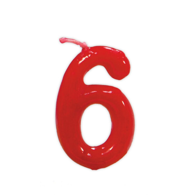 VELA CUMPLEAÑOS Nº 6