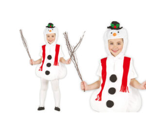 DISFRAZ MUÑECO DE NIEVE INFANTIL 7-9 AÑOS