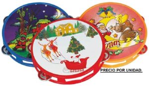 PANDERETA DECORADA 17CM (surtido: modelos aleatorios)