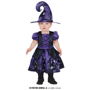 DISFRAZ BRUJA PURPLE WITCH 12-18 MESES