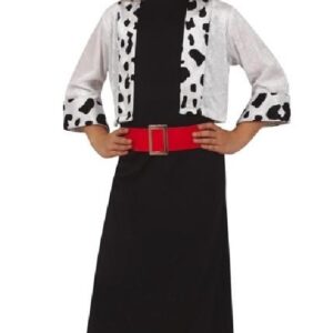 DISFRAZ CRUELA VILLANA 5-6 AÑOS