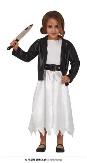 DISFRAZ DOLL BRIDE ESPOSA ASESINA TIFFANY 10-12 AÑOS