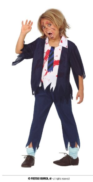 DISFRAZ COLEGIAL ZOMBIE HIGH SCHOOLER 10-12 AÑOS