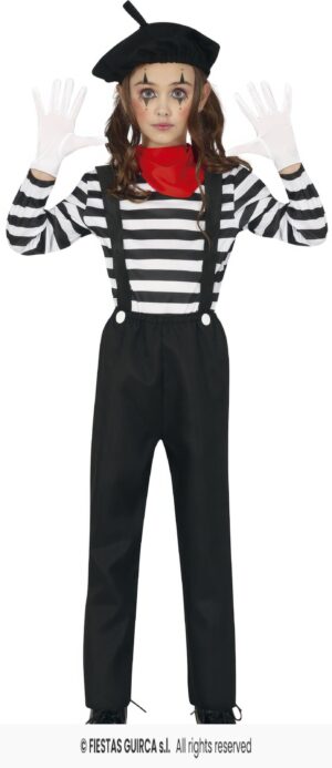 DISFRAZ MIMO 5-6 AÑOS CINE MUDO