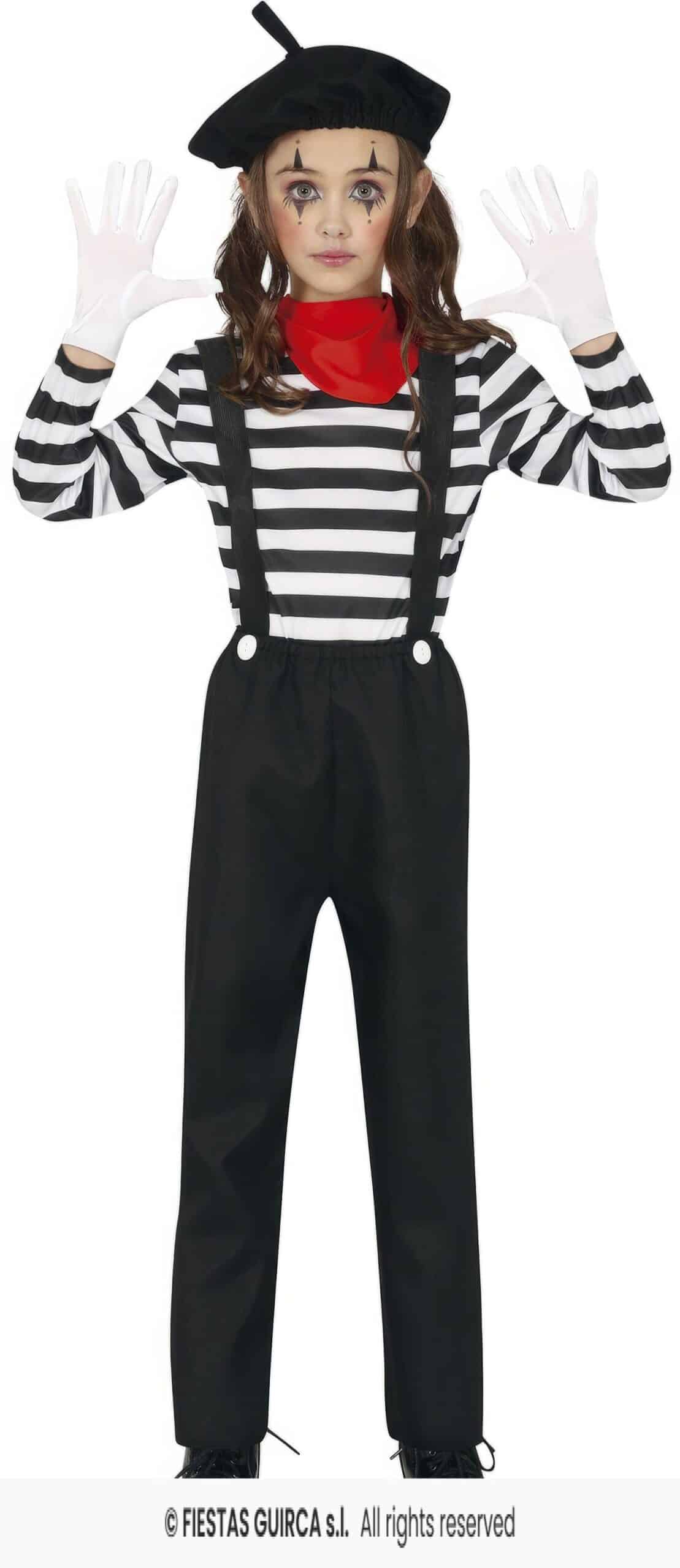 DISFRAZ MIMO 5-6 AÑOS CINE MUDO