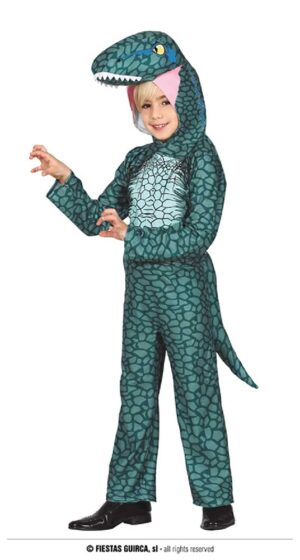 DISFRAZ DINOSAURIO RAPTOR 7-9 AÑOS