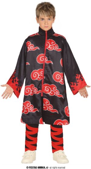DISFRAZ NINJA NARUTO AKATSUKI 10-12 Años