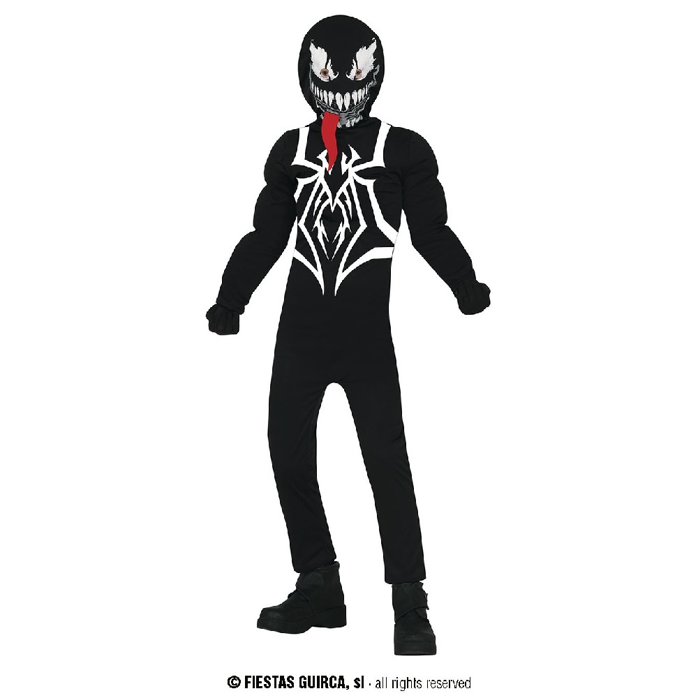 DISFRAZ LAGARTO NEGRO CREEPY HERO 5-6 Años