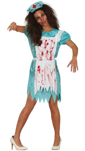 DISFRAZ ENFERMERA ZOMBIE ADULTO TALLA M