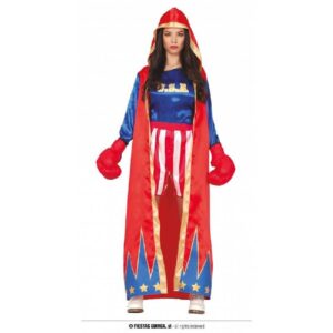 DISFRAZ BOXEADORA ADULTA T. M 38 40