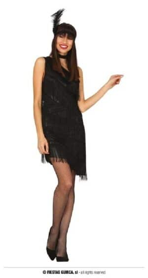 DISFRAZ CHARLESTON  NEGRO ADULTA L 42-44