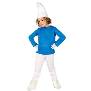 DISFRAZ PITUFO ENANITO AZUL INFANTIL 10-12  AÑOS