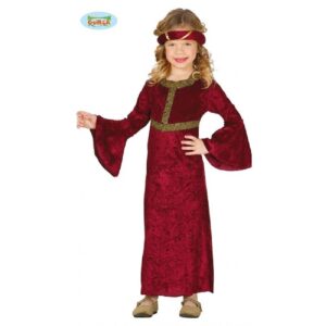 DISFRAZ DAMA MEDIEVAL INFANTIL 5-6 AÑOS