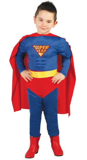 DISFRAZ SUPER HERO MUSCULOSO TALLA 10-12 AÑOS