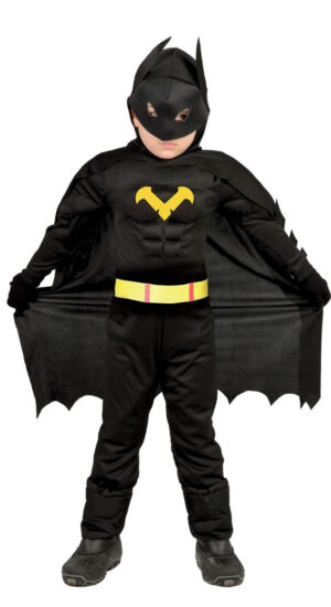 DISFRAZ BATMAN BLACK HERO 7-9 Años