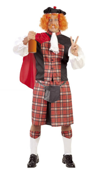 DISFRAZ ESCOCES LUJO ADULTO